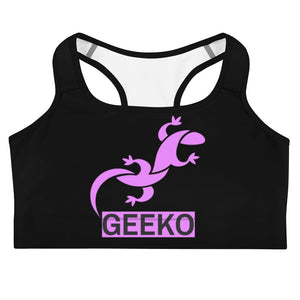 Geeko - Gecko Graphic Custom Sports bra