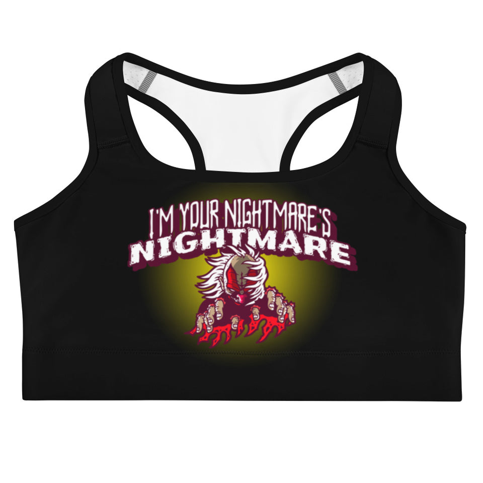 I'm Your Nightmare's Nightmare - Psycho Clown Graphic Sports bra