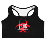 Toxic Graphic Custom Sports bra