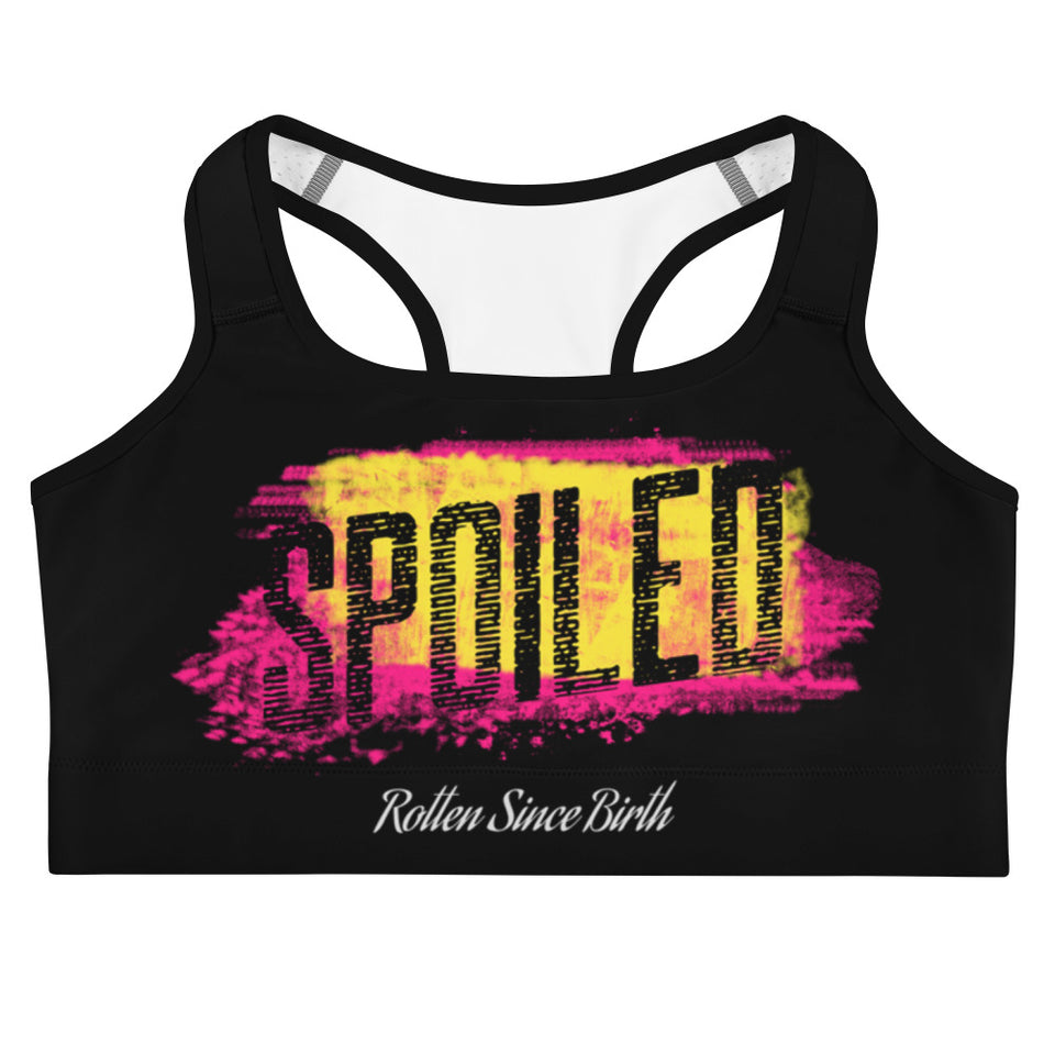 Spoiled Rotten Sports bra - Splash Graphic
