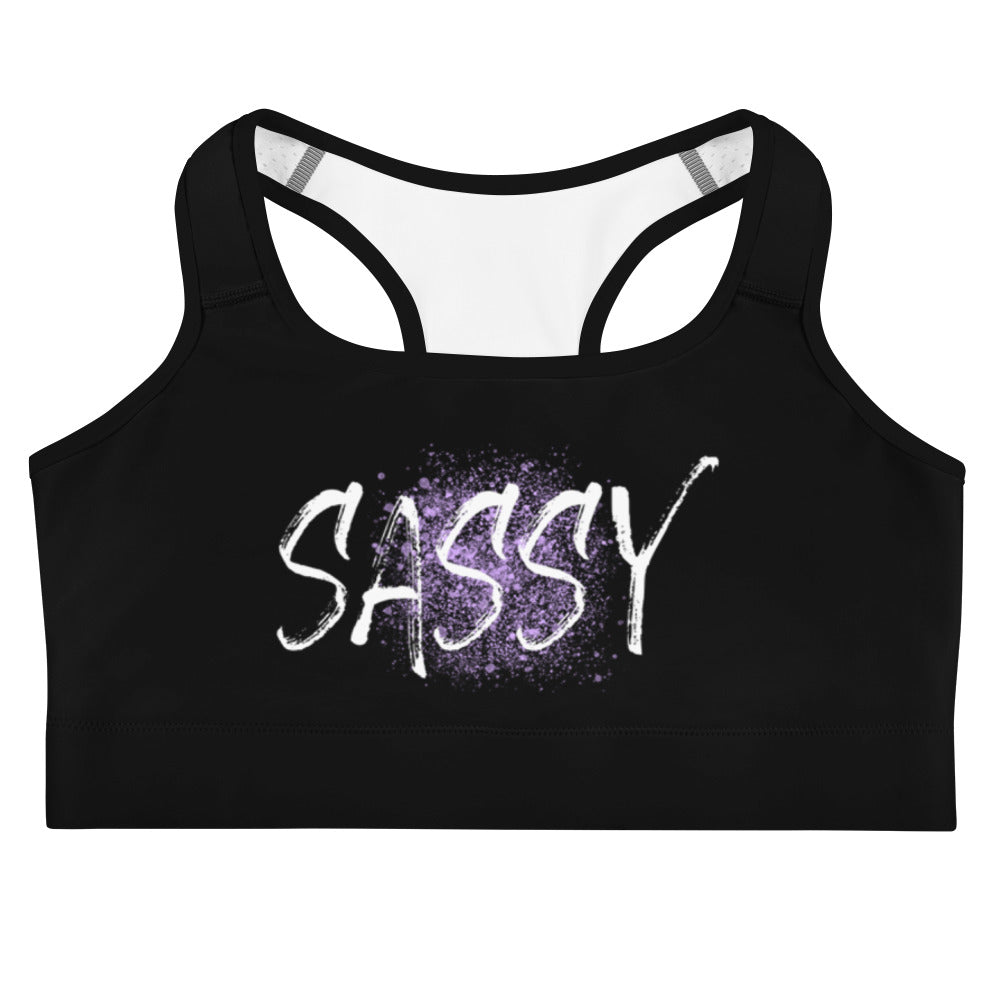Sassy Sports bra - Splash Graphic