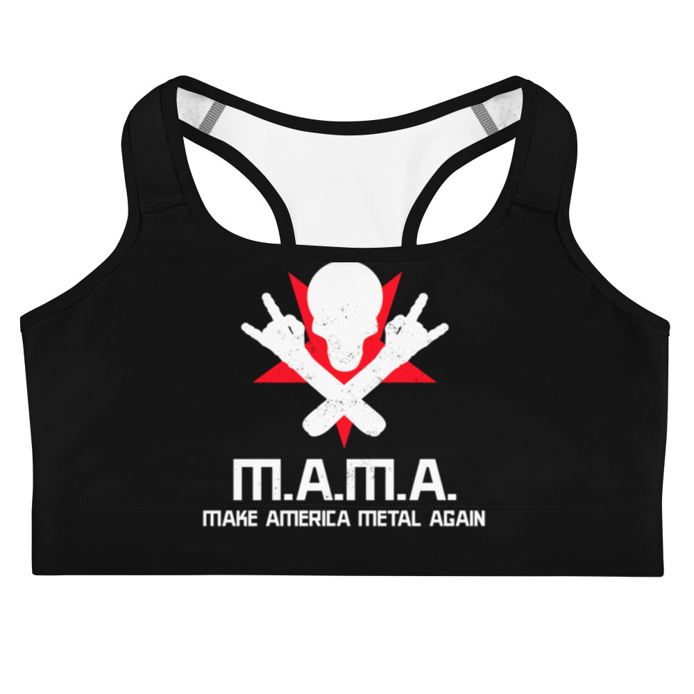 Heavy Metal Sports bra - MAMA - Make America Great Again
