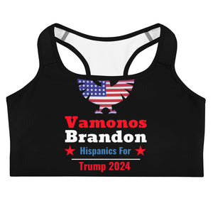 Hispanics For Trump 2024 Custom Sports bra