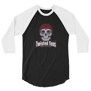 Twisted Tees Offensive Apparel Logo 3/4 sleeve raglan shirt
