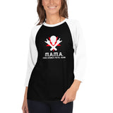 M.A.M.A. - Make America Metal Again - Skull &Star Graphic 3/4 sleeve raglan shirt