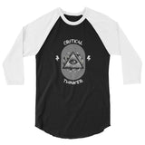 Critical Thinker - All Seeing Eye Pyramid Graphic Custom 3/4 sleeve raglan shirt