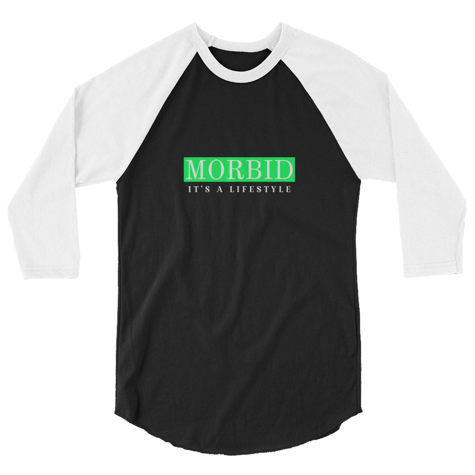 Morbid - It's A Lifestyle Custom 3/4 sleeve raglan shirt