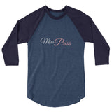 Miss Priss Custom 3/4 sleeve raglan shirt