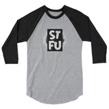 STFU Splatter Paint Custom 3/4 sleeve raglan shirt