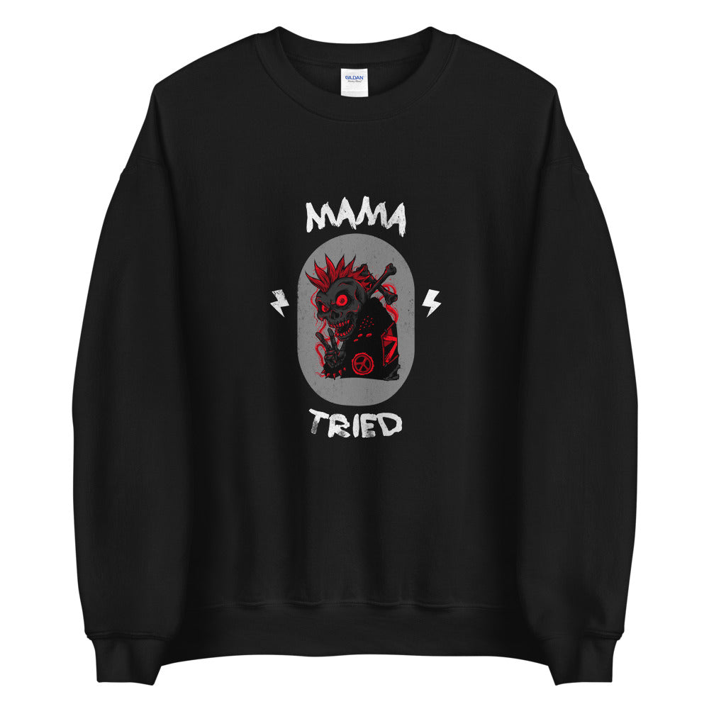Mama Tried Anarchist Zombie Graphic Custom Unisex Sweatshirt