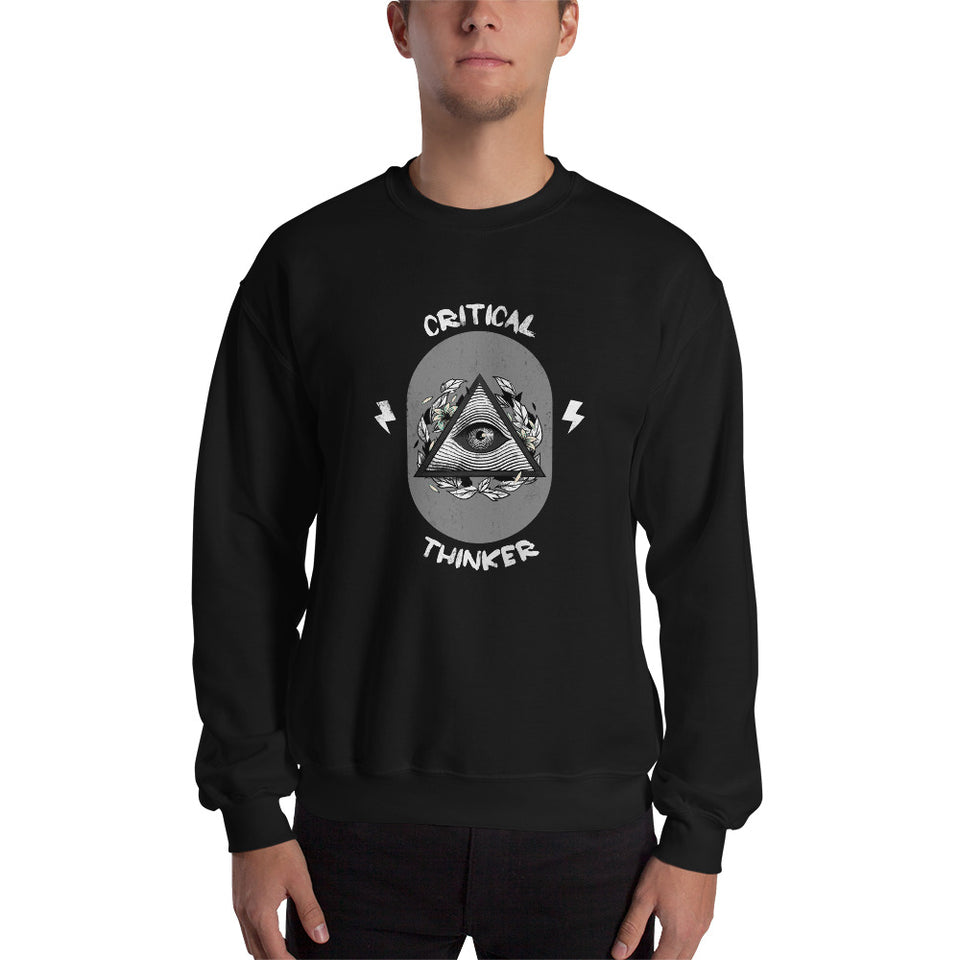 Critical Thinker - All Seeing Eye Custom Unisex Sweatshirt