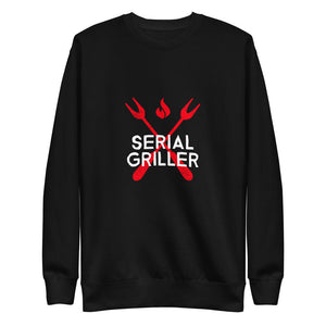 Serial Griller - Crossed Cooking Utensil Logo Custom Unisex Fleece Pullover