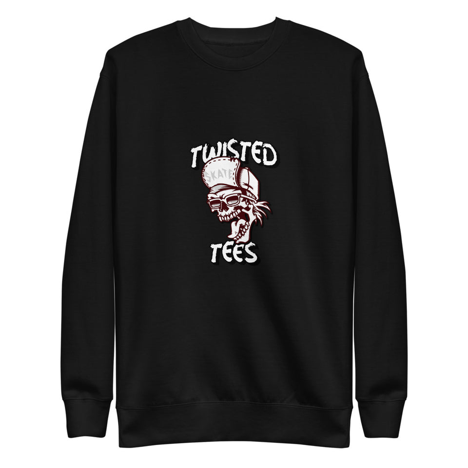 Twisted Tees - Skater Skull Cap Logo Custom Unisex Fleece Pullover