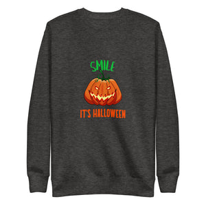 Smile It's Halloween Custom Exclusive Unisex Fleece Pullover