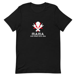 M.A.M.A. - Make America Metal Again Cross Skull Logo Short-Sleeve Unisex T-Shirt