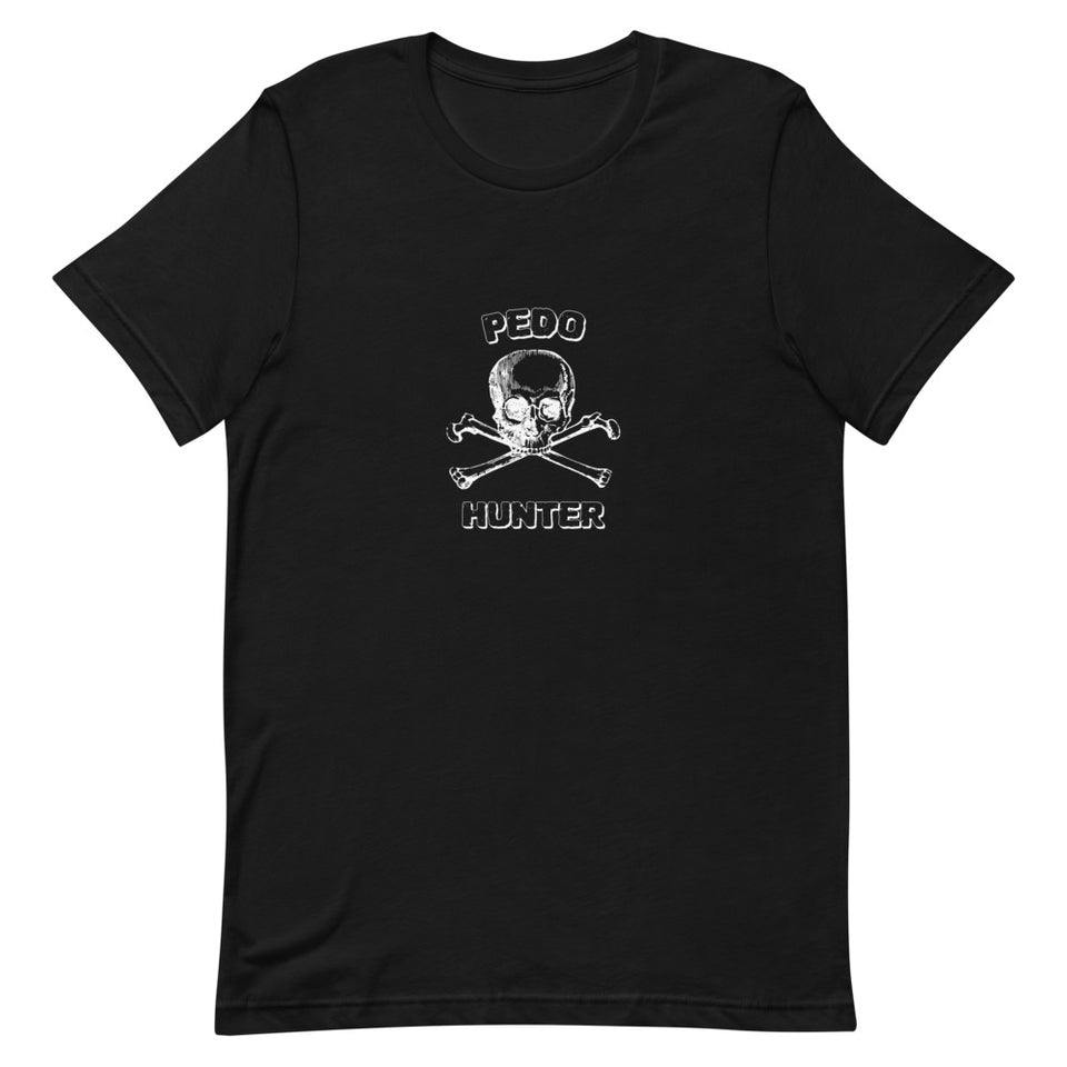 Pedo Hunter Skull & Bones Logo Short-Sleeve Unisex T-Shirt