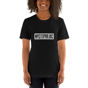 Nyctophiliac - Stamp Logo Graphic Custom Short-Sleeve Unisex T-Shirt