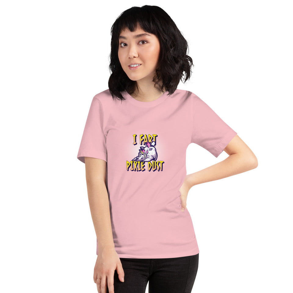 Hilarious Unicorn - I Fart Pixie Dust Custom Short-Sleeve Unisex T-Shirt