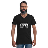 Children's Lives Matter Custom Unisex Short Sleeve V-Neck T-Shirt