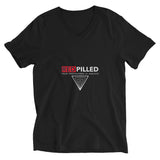 Red Pilled - Your Propaganda Is Useless Custom Unisex Short Sleeve V-Neck T-Shirt