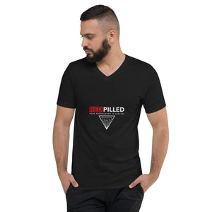 Red Pilled - Your Propaganda Is Useless Custom Unisex Short Sleeve V-Neck T-Shirt