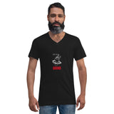He Is Risen - Nail and Thorns Graphic Custom Unisex Short Sleeve V-Neck T-Shirt