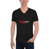 Love God, Not Religion Custom Unisex Short Sleeve V-Neck T-Shirt