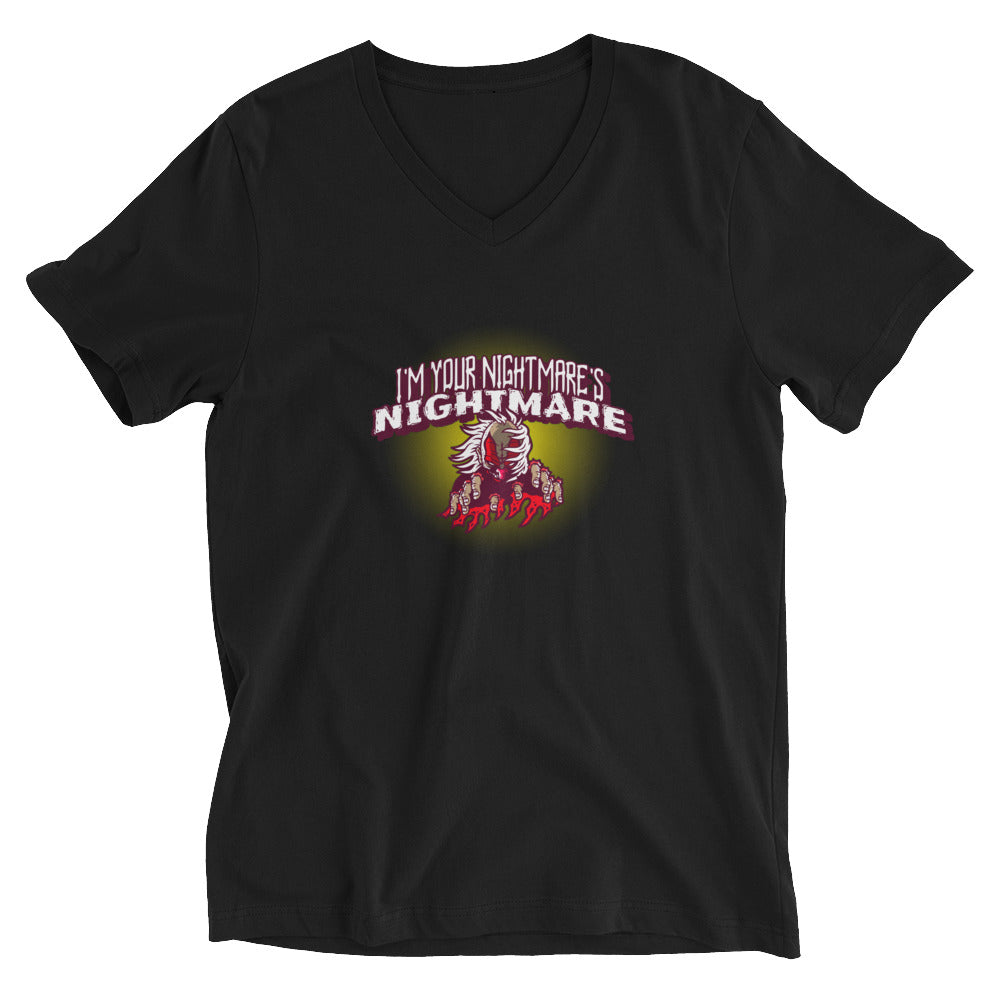 I'm Your Nightmare's Nightmare - Wicked Clown Graphic Custom Unisex Short Sleeve V-Neck T-Shirt