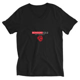 Romans 12:2 - Non Conformist Lion Graphic Custom Unisex Short Sleeve V-Neck T-Shirt