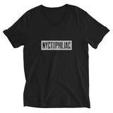 Nyctophiliac - Stamp Graphic Custom Unisex Short Sleeve V-Neck T-Shirt