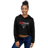 Red Pilled - Your Propaganda Is Useless Crop Hoodie
