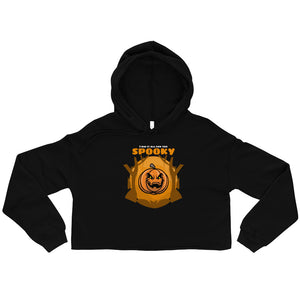Funny Halloween Custom Crop Hoodie - Jack-O Graphic