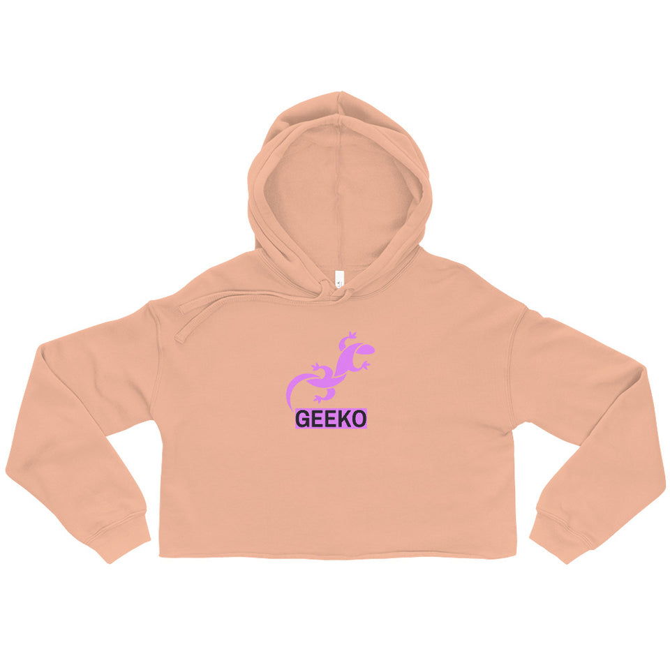 Geeko w/Gecko Graphic Custom Crop Hoodie