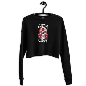 Goth Love Custom Crop Sweatshirt