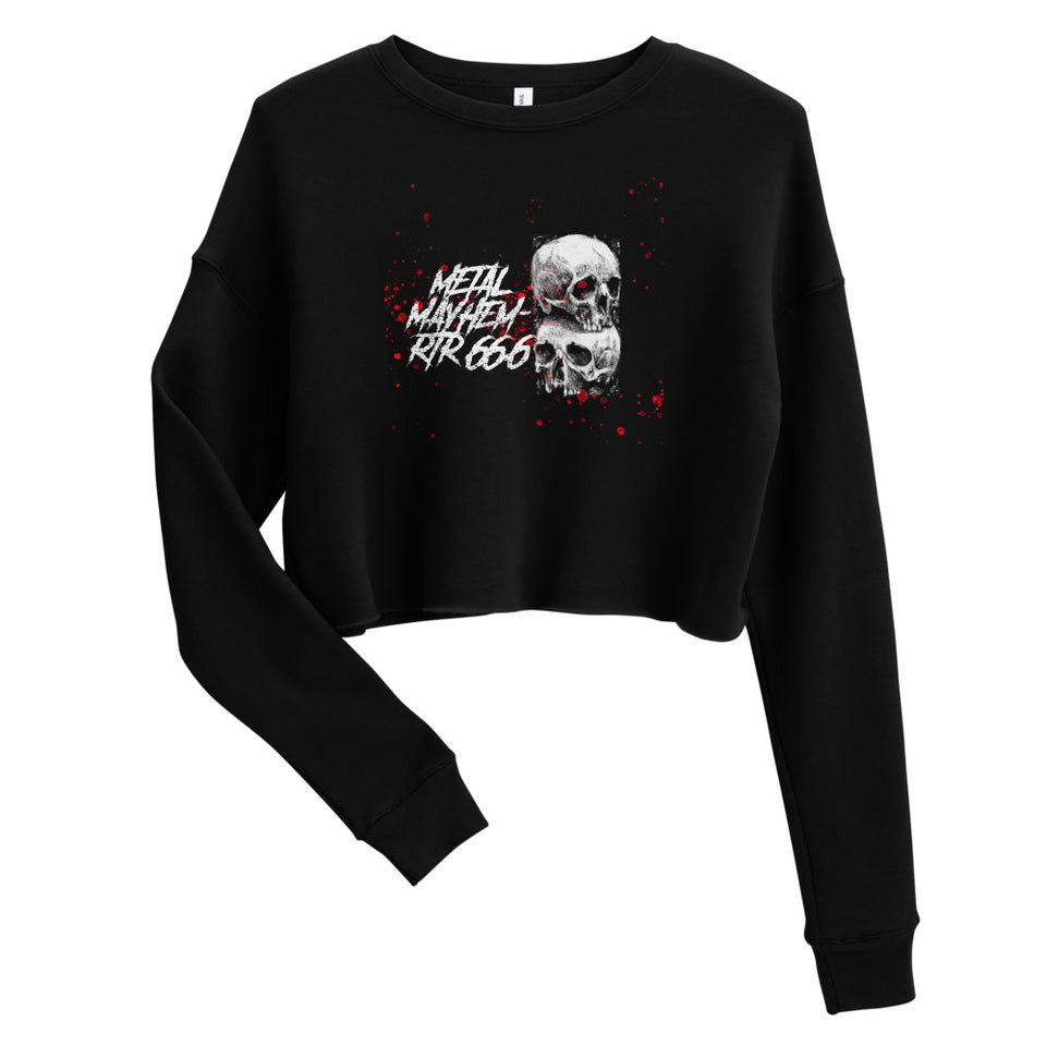 Metal Mayhem - RTR 66.6 Logo Custom Crop Sweatshirt