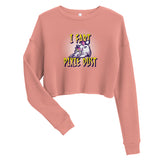Funny Unicorn Clothing Custom Crop Sweatshirt - I Fart Pixie Dust